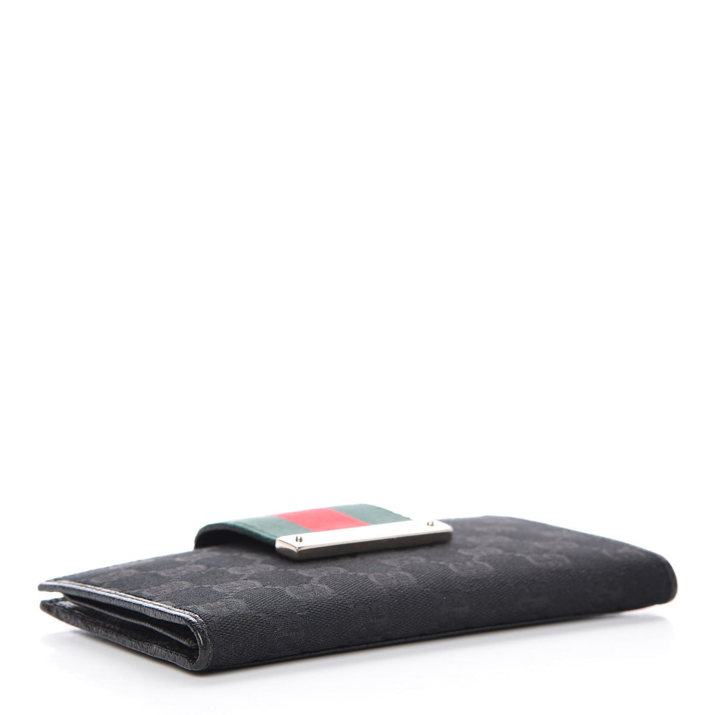 Monogram Ladies Web Continental Wallet Black