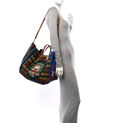 Christian Louboutin Tissu Calfskin Mexicaba Tote Multicolor 2 of 10