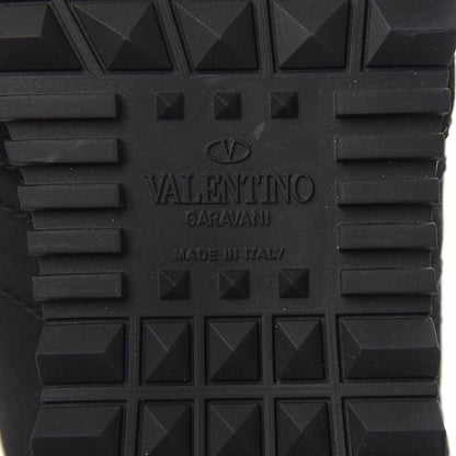 Valentino Garavani Nappa Suede Camouflage Womens Rockrunner Sneakers 35.5 Black 8 of 9