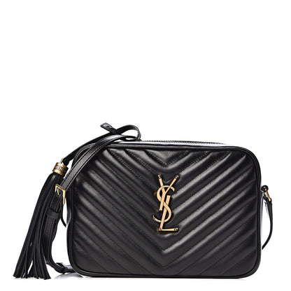 Saint Laurent Calfskin Matelasse Monogram Lou Camera Bag Black 1 of 10