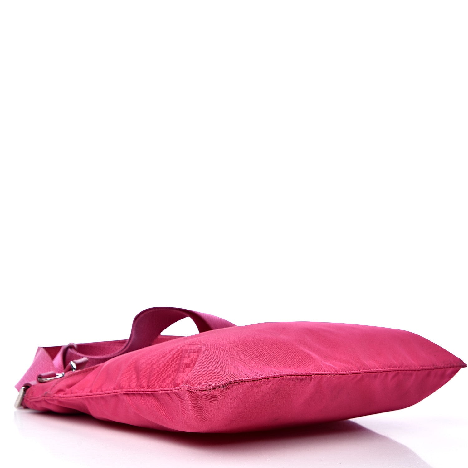 Prada Nylon Vela Flat Messenger Bag Fuxia 3 of 12