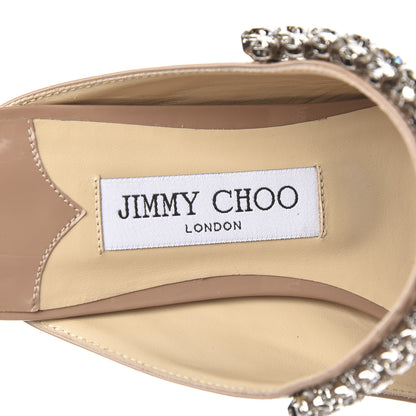 Jimmy Choo Patent Crystal Bing Mule Flats 37 Ballet Pink 7 of 8