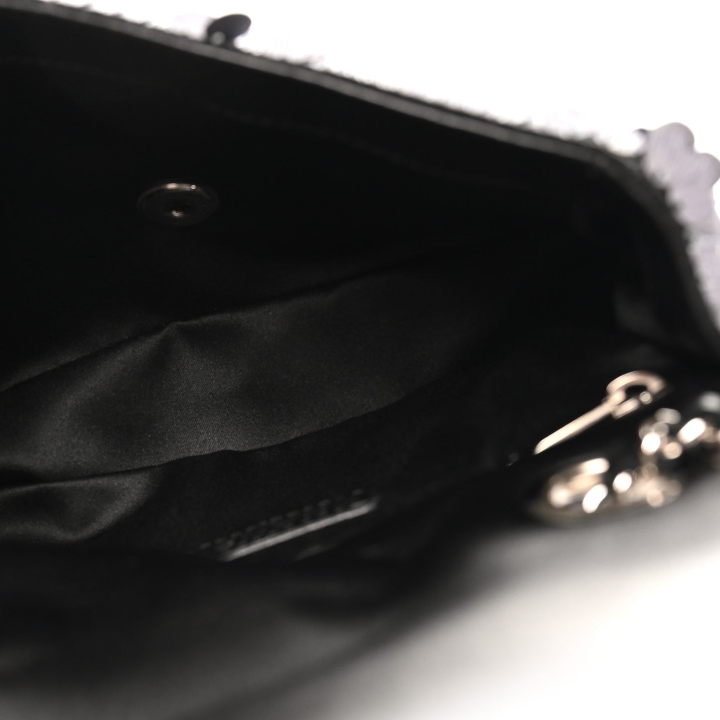 Sequin Small Single Flap Silver