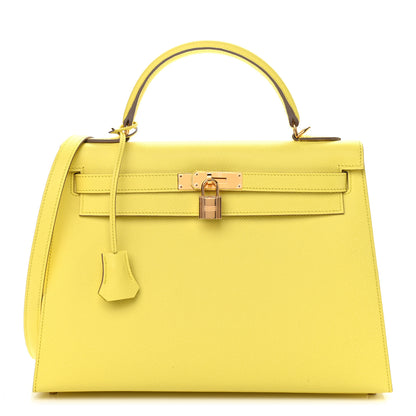 Hermes Epsom Kelly Sellier 32 Soufre 1 of 37