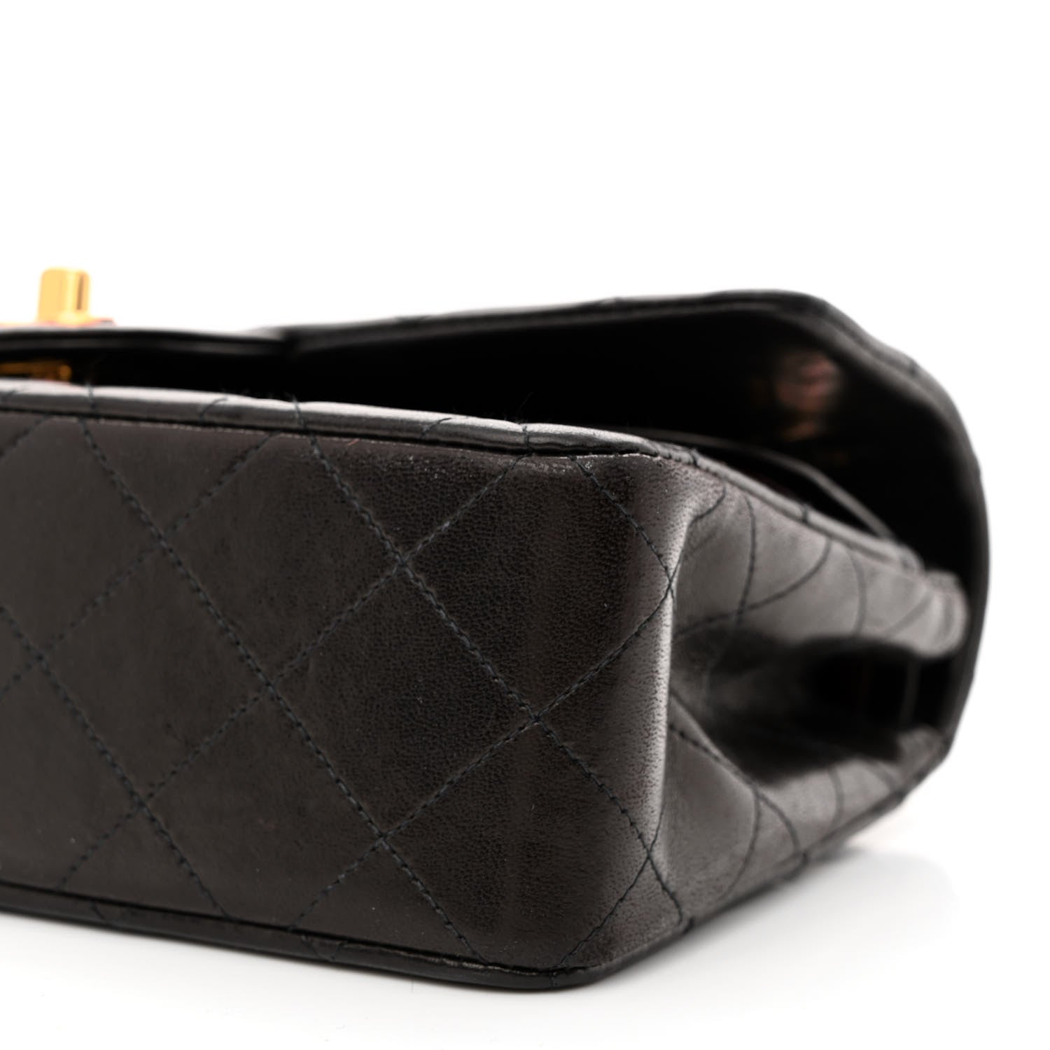 Chanel Lambskin Quilted Small Double Flap Black 10 of 15