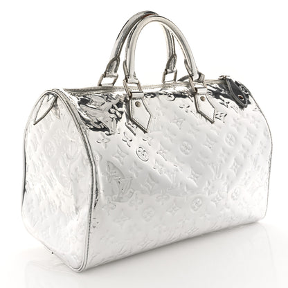 Louis Vuitton Monogram Miroir Speedy 30 Silver 3 of 11