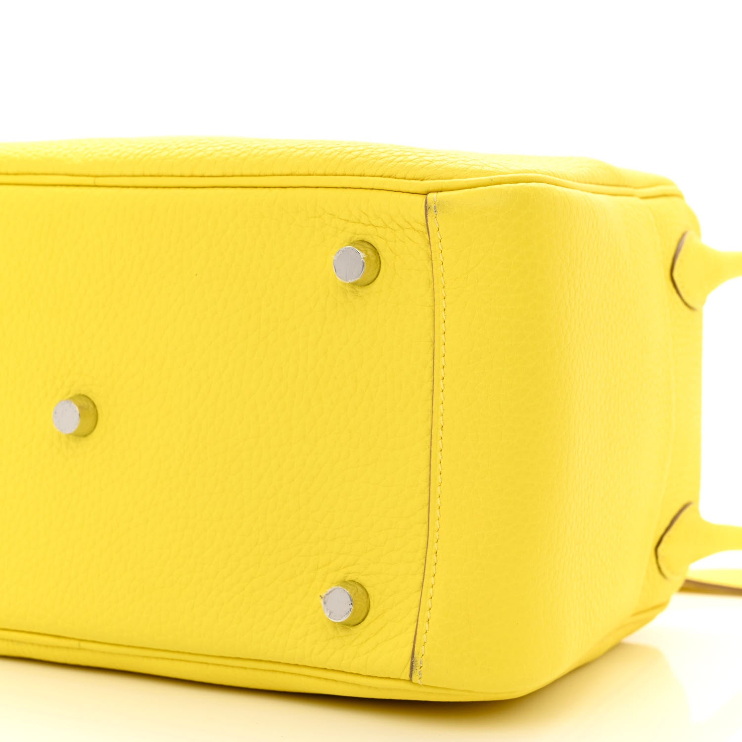 Hermes Taurillon Clemence Lindy 26 Lime 10 of 11