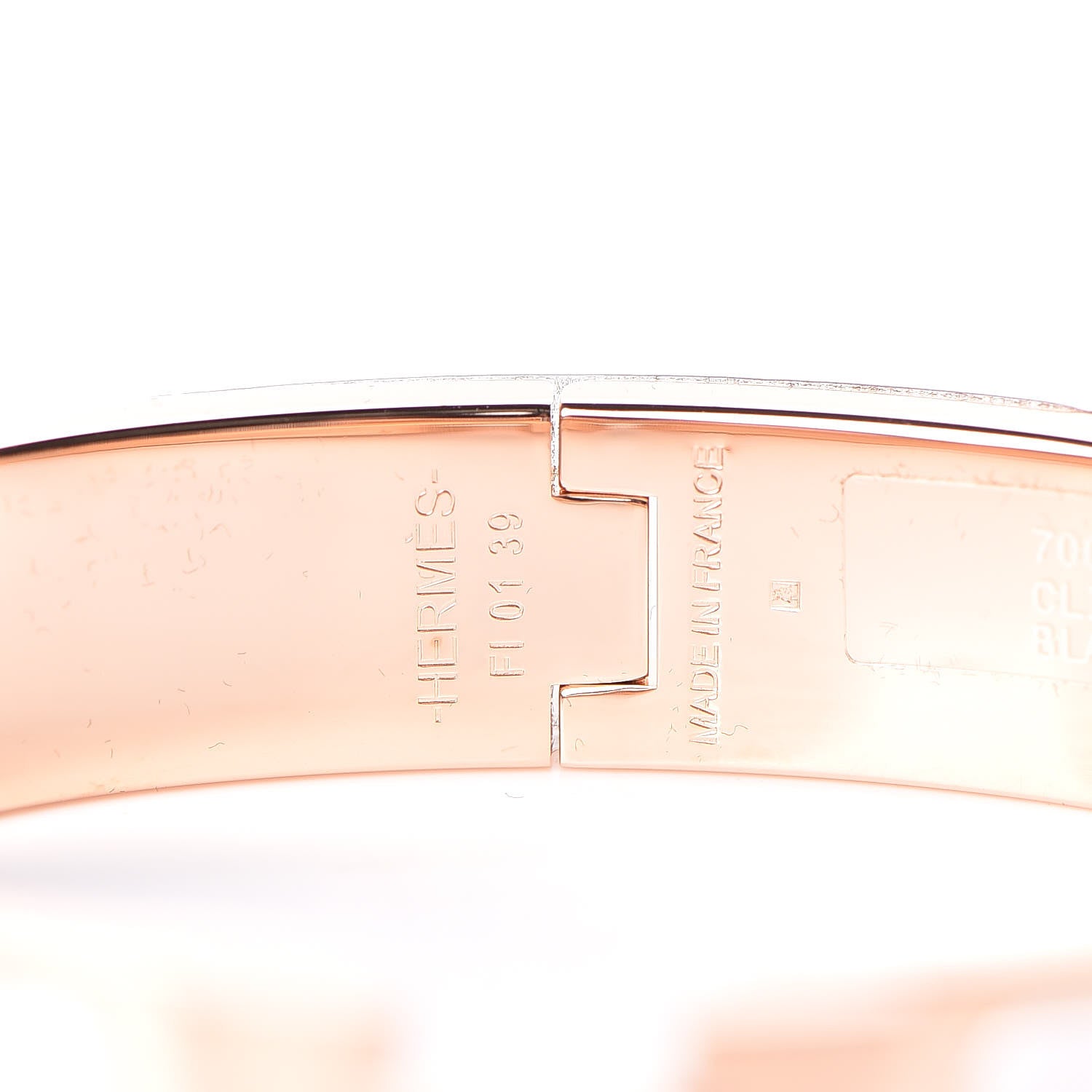 Hermes Enamel Narrow Clic Clac H Bracelet PM White 4 of 5