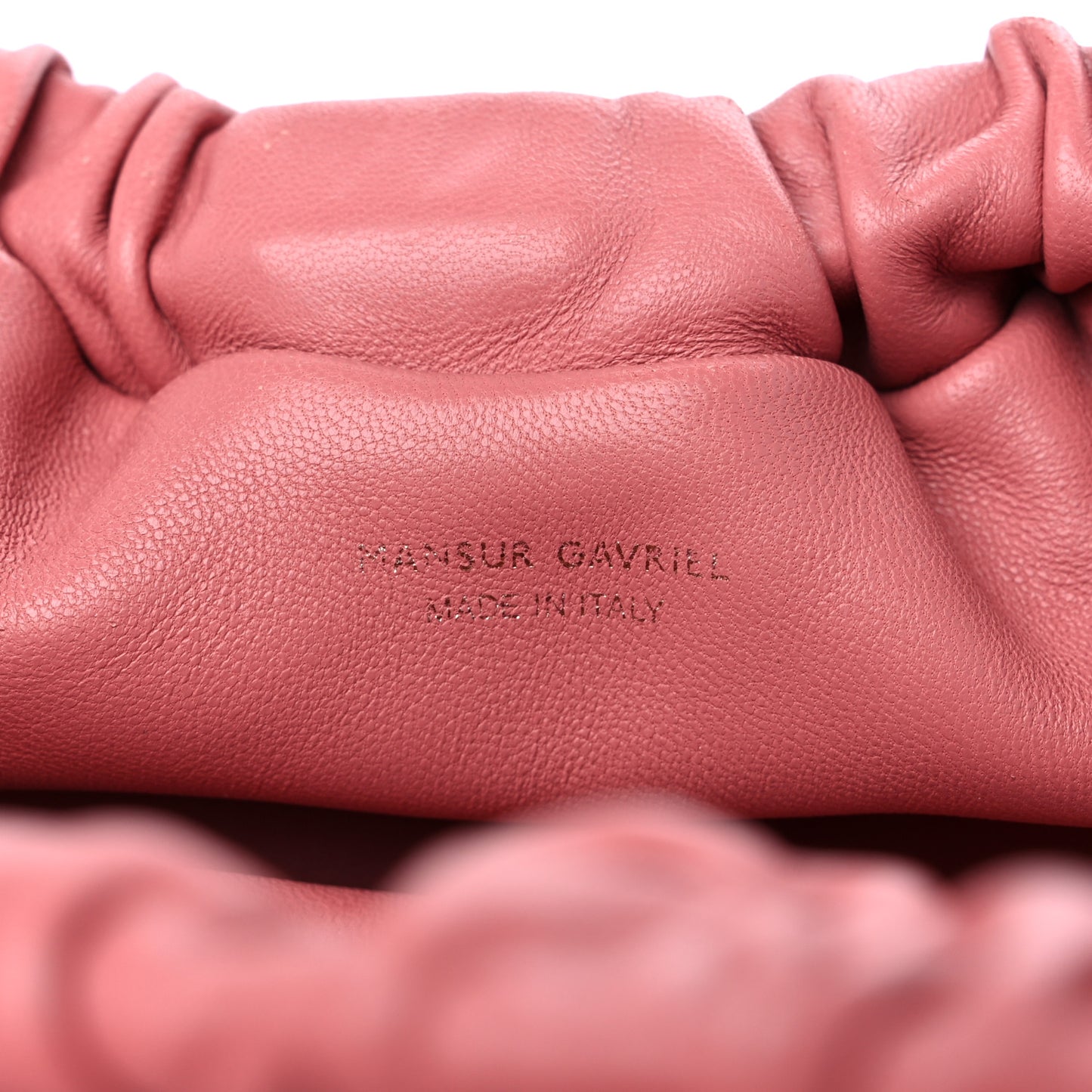 Lambskin Mini Cloud Clutch Blush