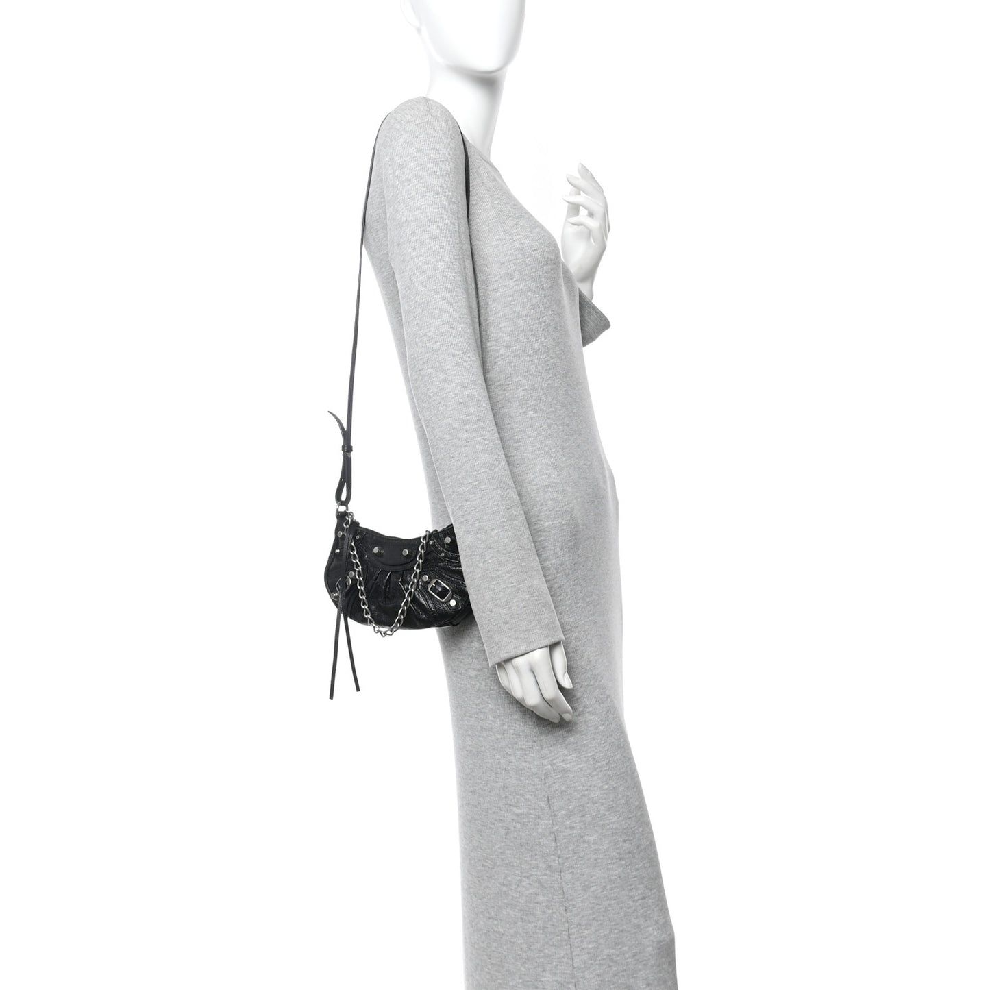 Agneau Arena Le Cagole Mini Purse With Chain Black