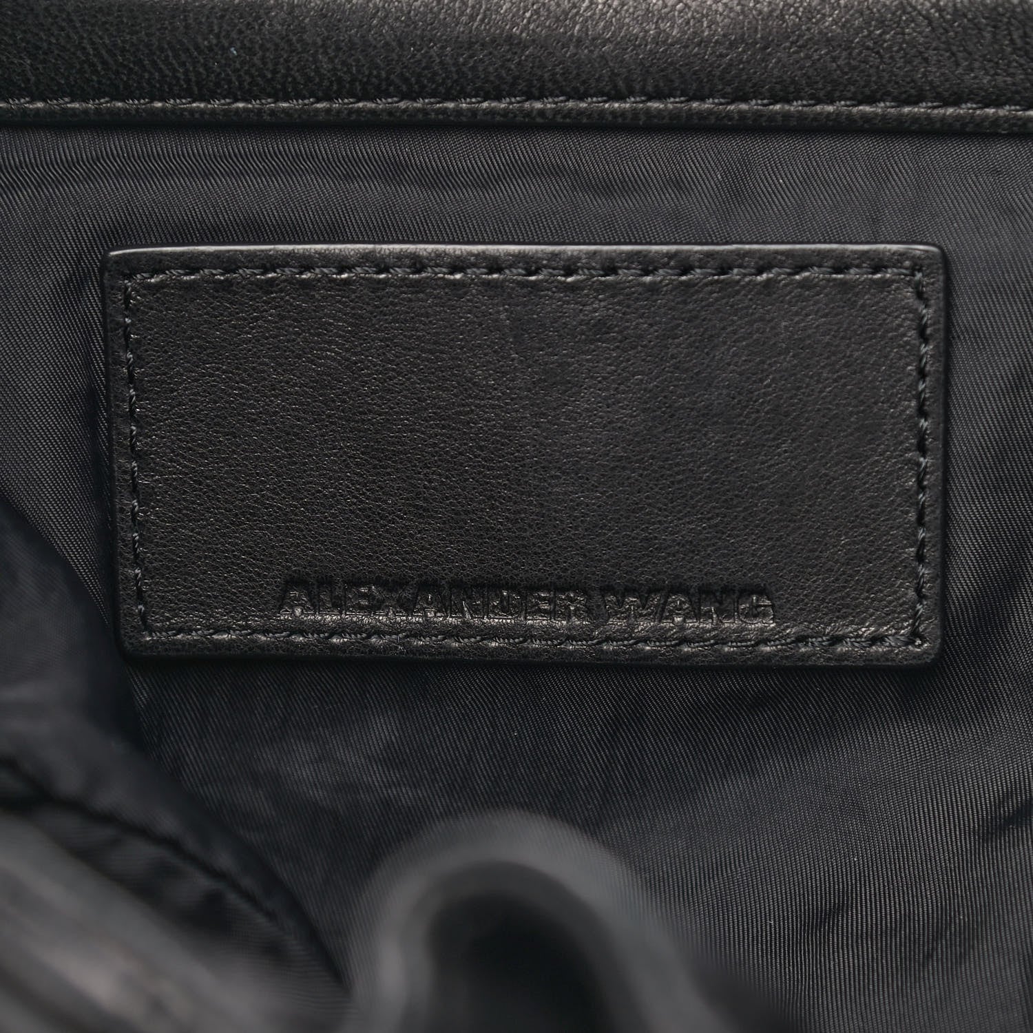 Alexander Wang Lambskin Marti Backpack Bag Washed Black Rhodium Hardware 6 of 8
