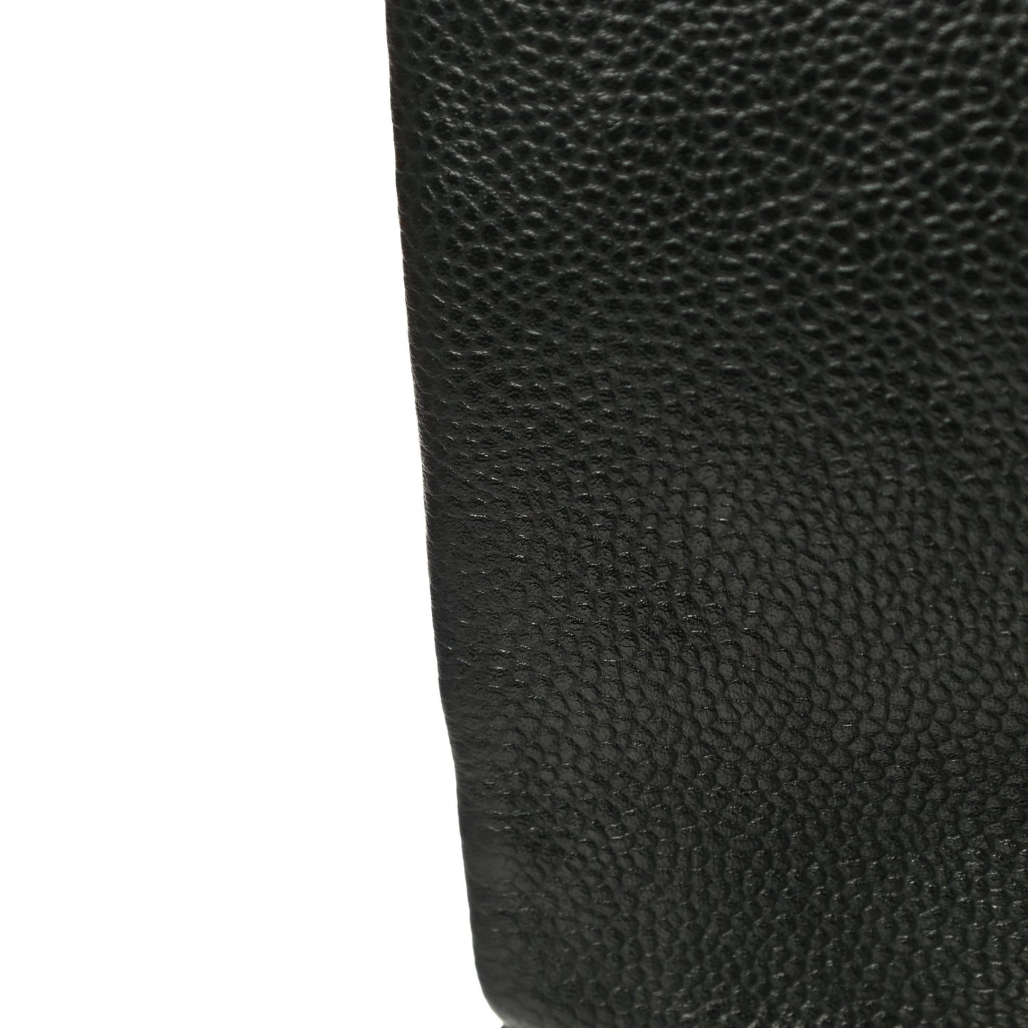 Caviar Quilted Clutch With Chain Flap Black