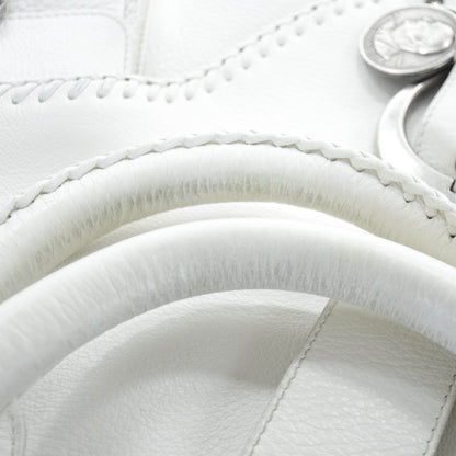 Christian Dior Leather Whipstitch Gaucho White 10 of 10