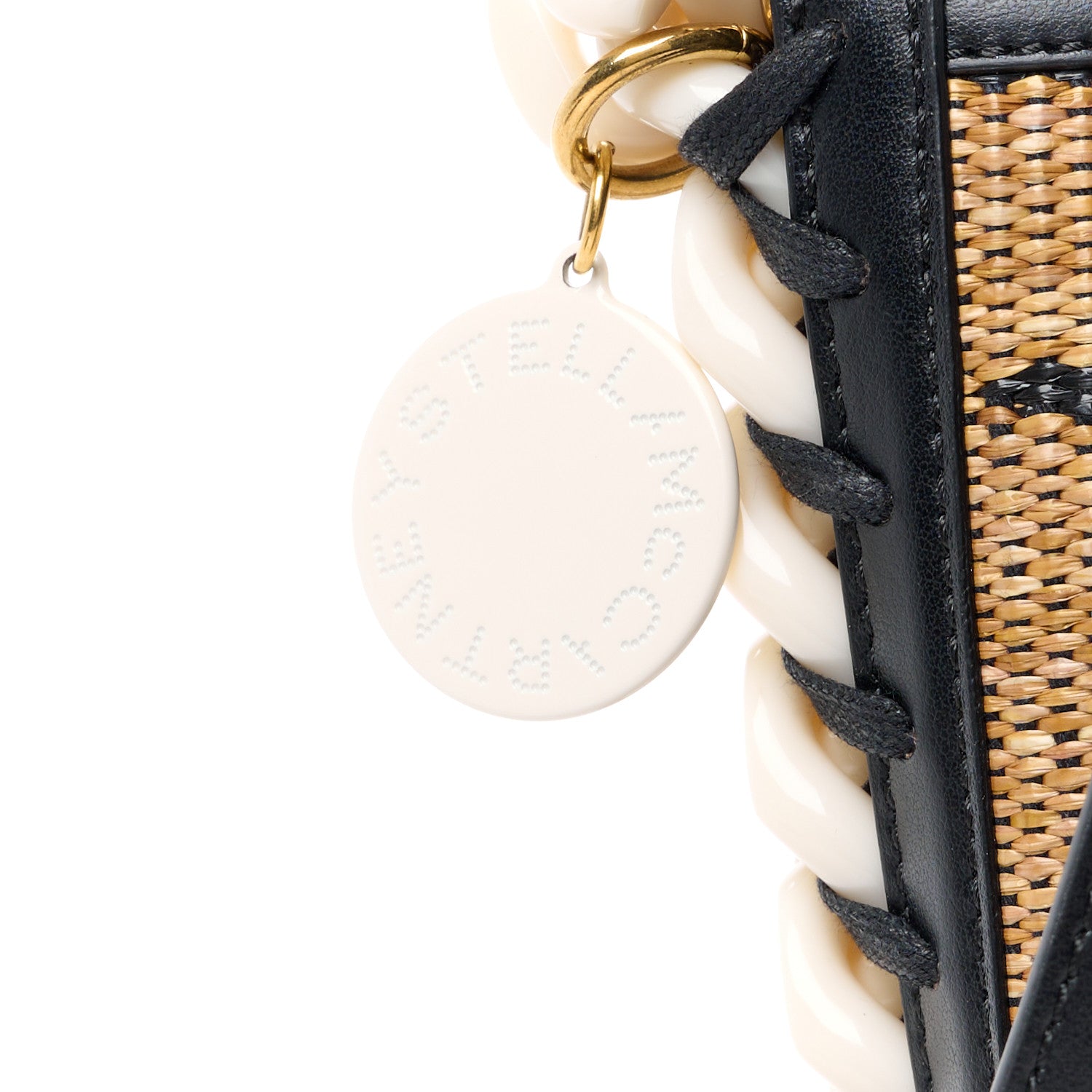 Stella McCartney Raffia Jacquard Tiger Bucket Bag 8 of 11