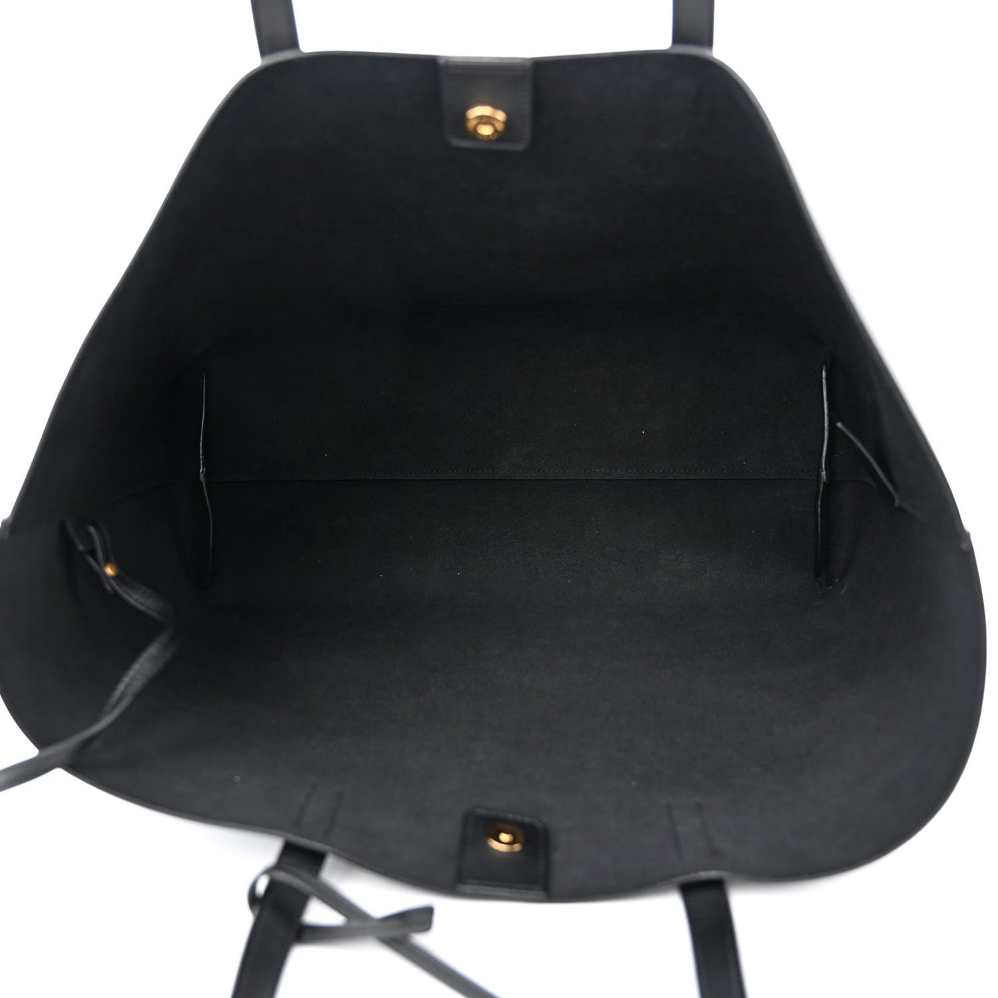Calfskin Large Shopping Tote Black