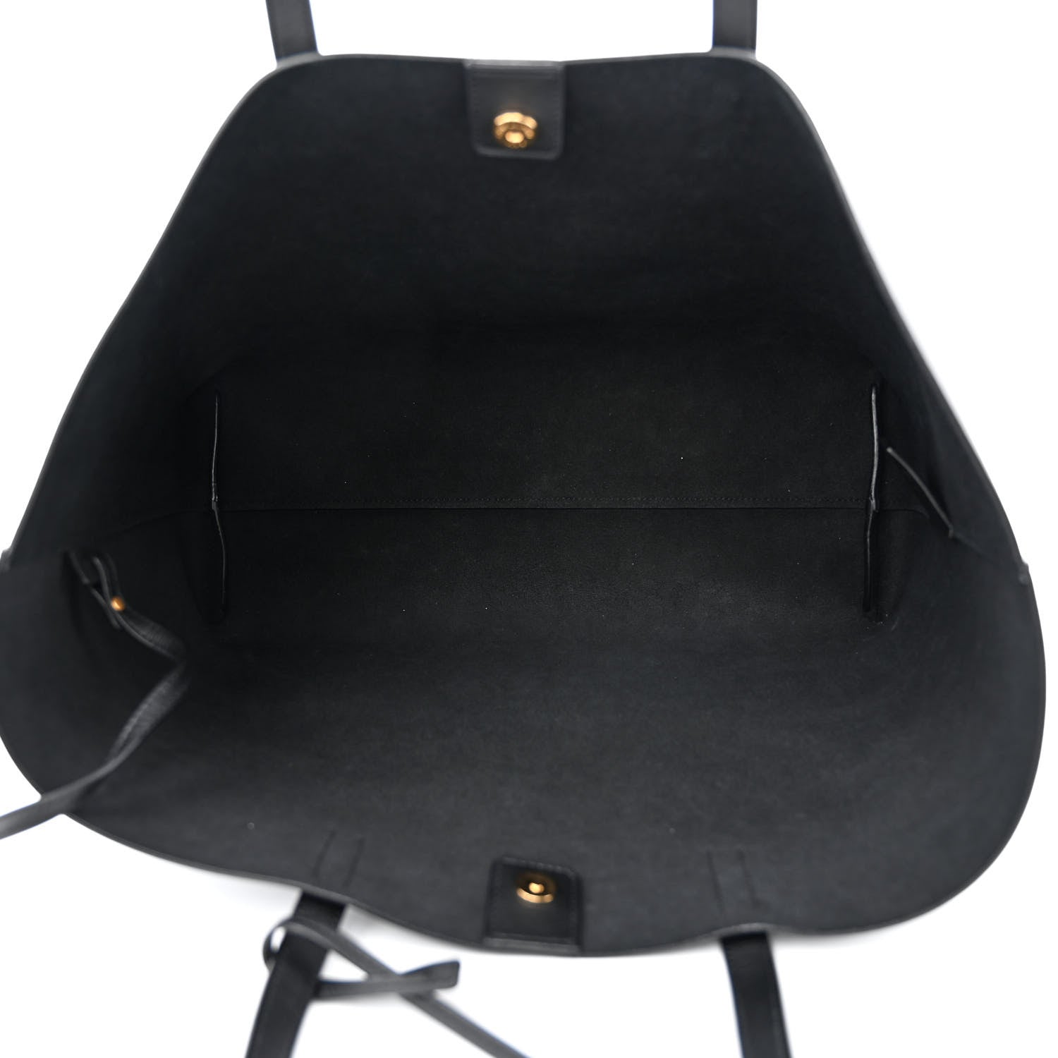 Saint Laurent Calfskin Large Shopping Tote Black 6 of 12