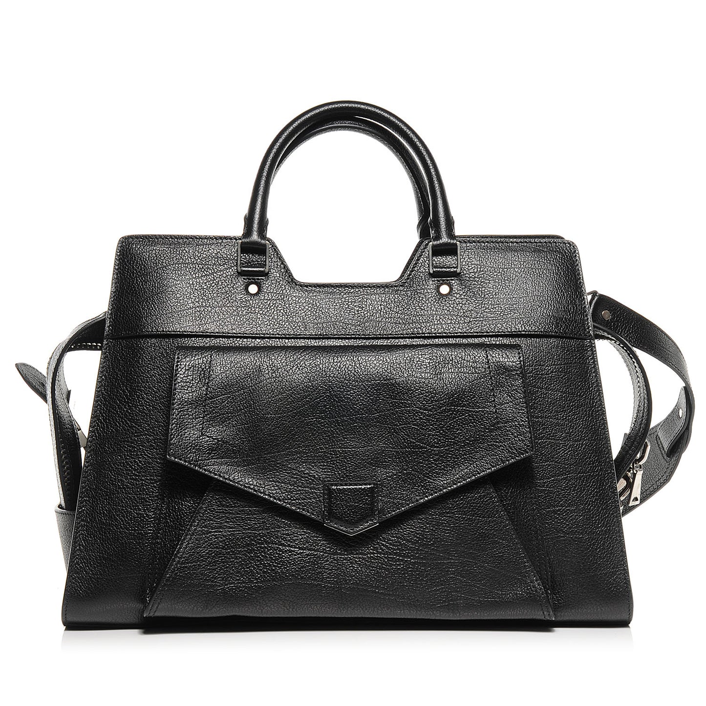 Leather PS13 Large Satchel Black