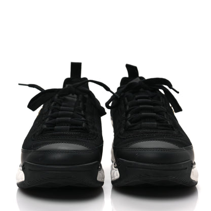 Chanel Velvet Calfskin Mixed Fibers CC Sneakers 37 Black 2 of 9