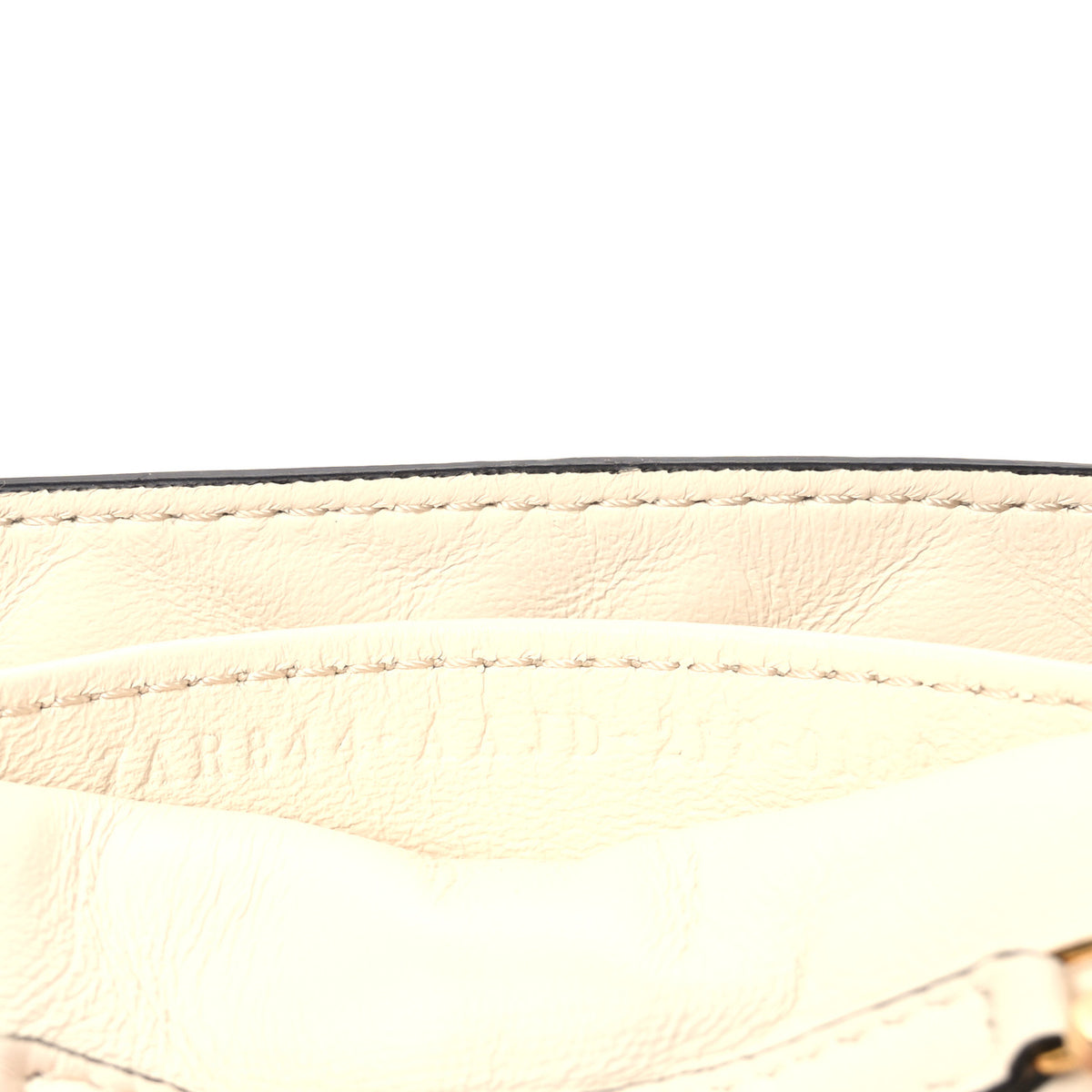 Nappa Matisse FF Embossed Nano Baguette Charm White