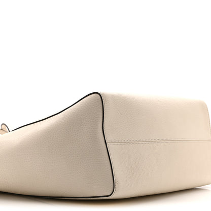Gucci Pebbled Calfskin Medium Swing Tote Off White 8 of 9