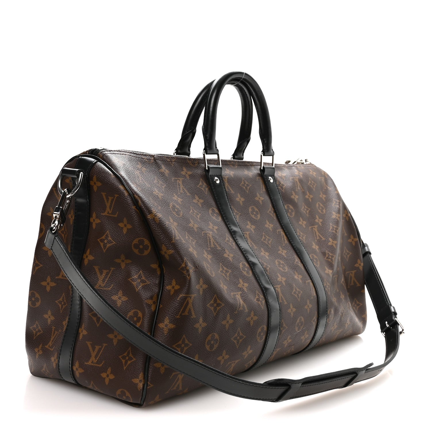 Louis Vuitton Monogram Macassar Keepall Bandouliere 45 2 of 11