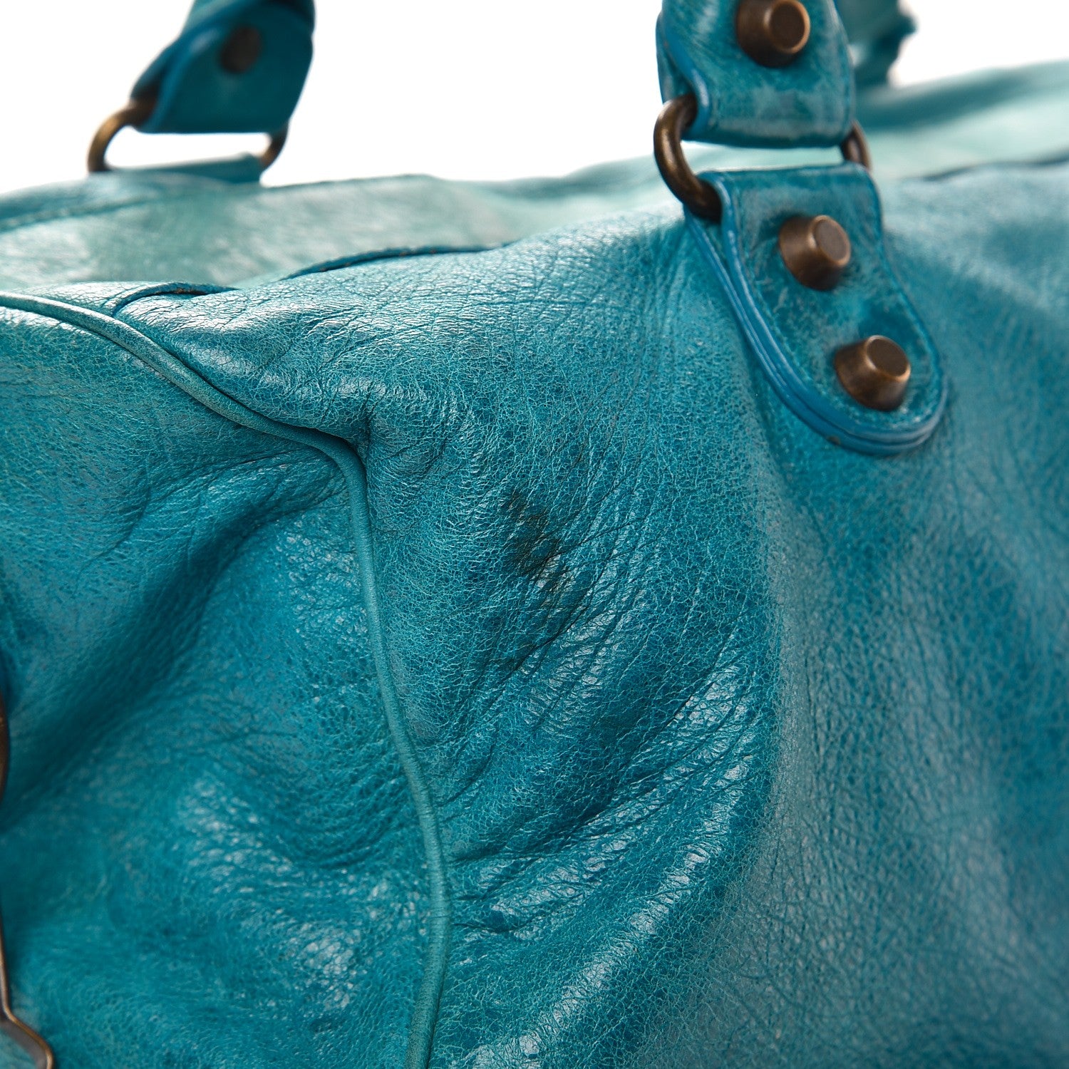 Balenciaga Chevre Classic Hardware Twiggy Aquamarine 11 of 17