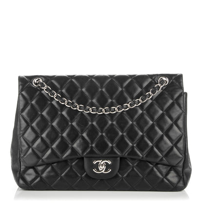 Chanel Lambskin Quilted Maxi Single Flap Black 1 of 7