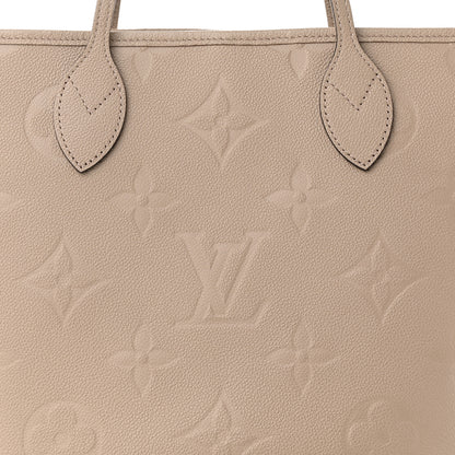Louis Vuitton Empreinte Monogram Giant Neverfull MM Tourterelle 8 of 10
