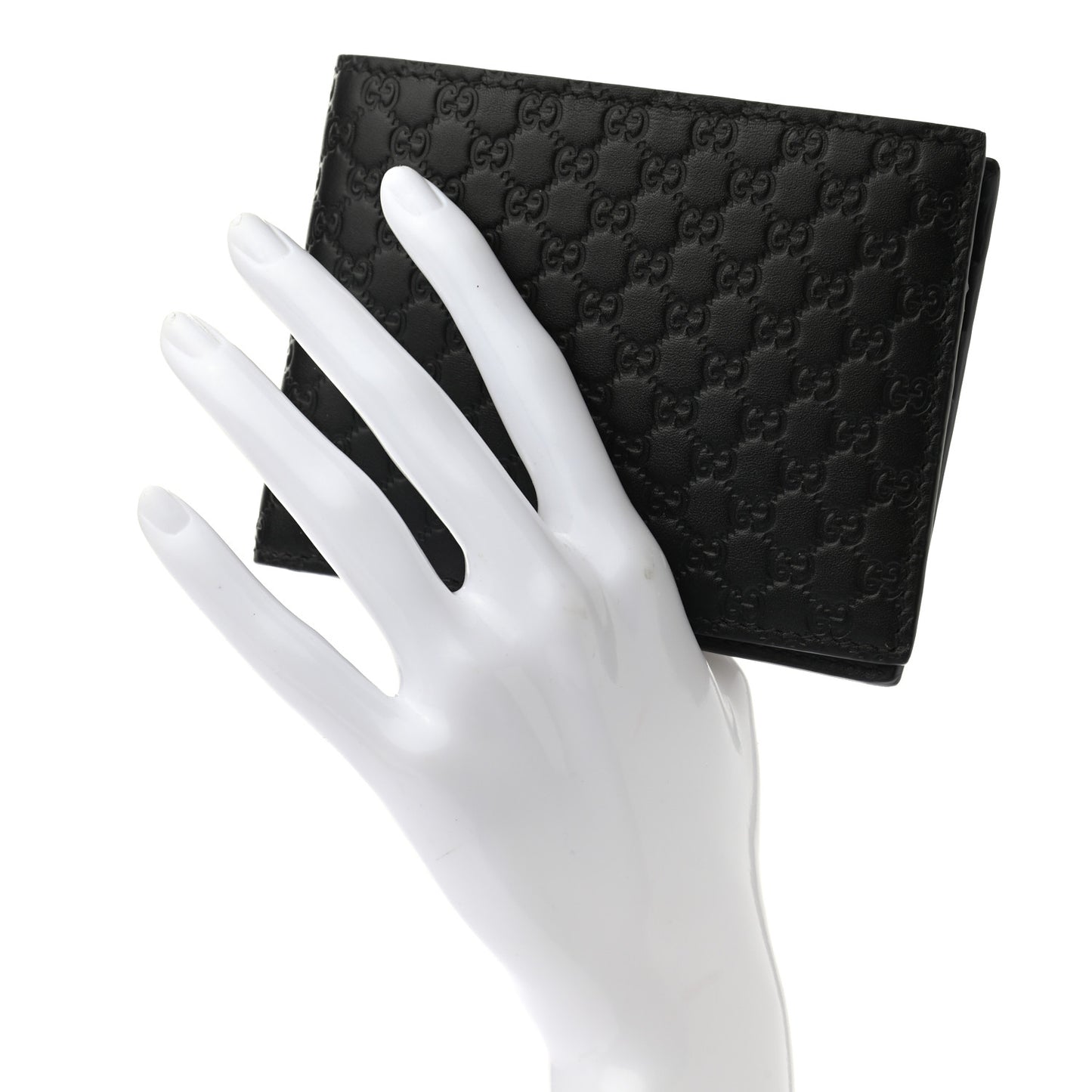 Microguccissima Bi-Fold Wallet Black