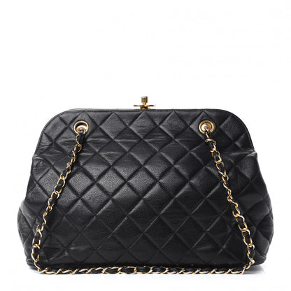 Chanel Caviar Quilted Frame Shoulder Bag Black 1 of 11