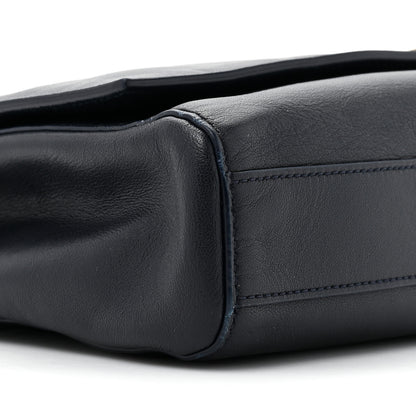 Saint Laurent SAINT LAURENT Smooth Calfskin Suede Medium Reversible Monogram Kate Satchel Navy 9 of 13