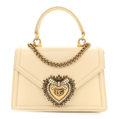 Dolce & Gabbana Smooth Calfskin Small Devotion Envelope Top Handle Bag Light Beige 1 of 11