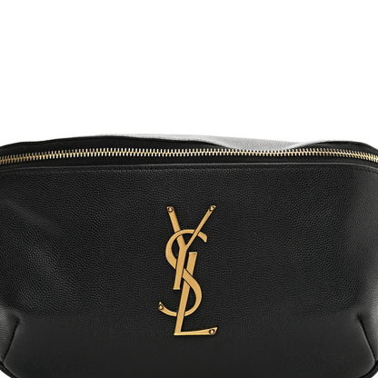 Saint Laurent Grain De Poudre Monogram Belt Bag Black 8 of 11