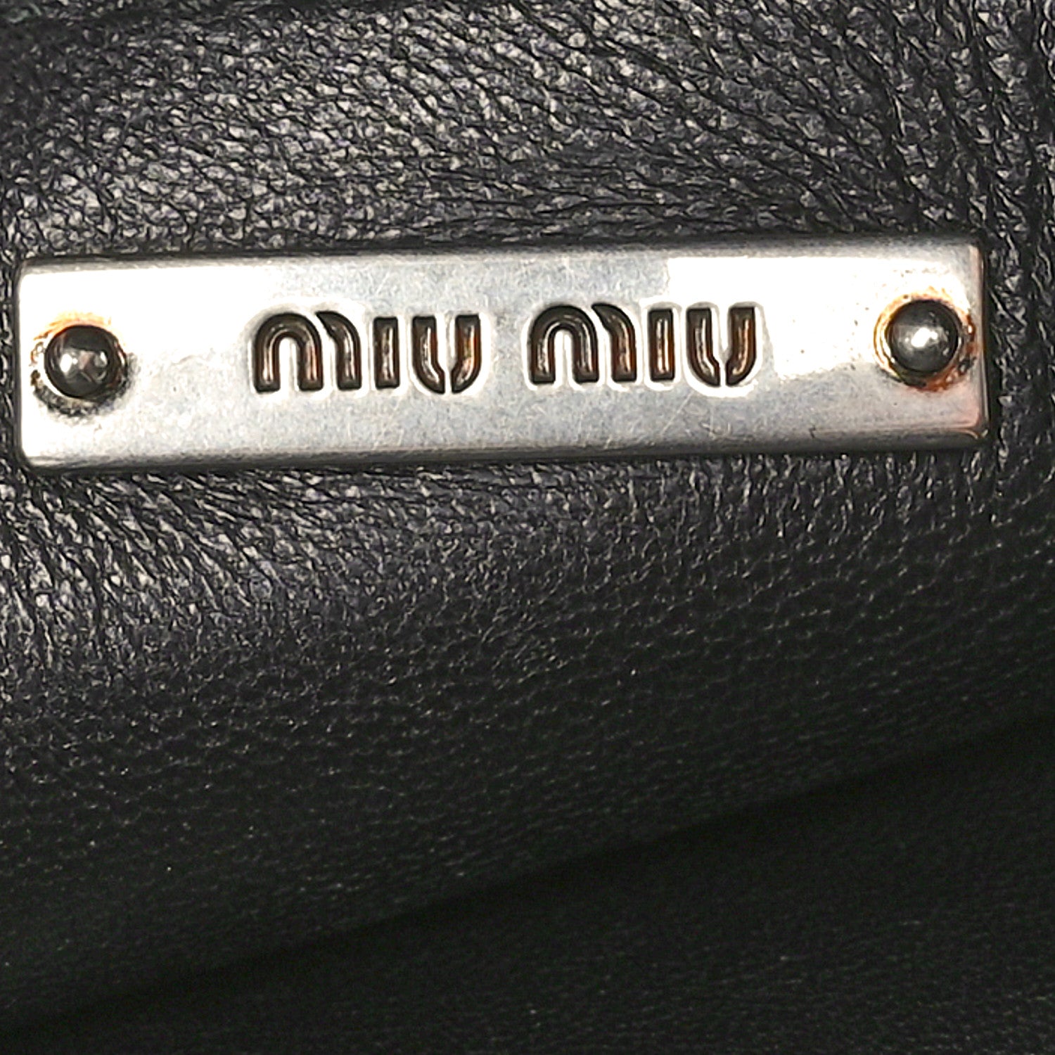 Miu Miu Lambkskin Mink  Fur Pony Hair Drawstring Bag Black 6 of 9