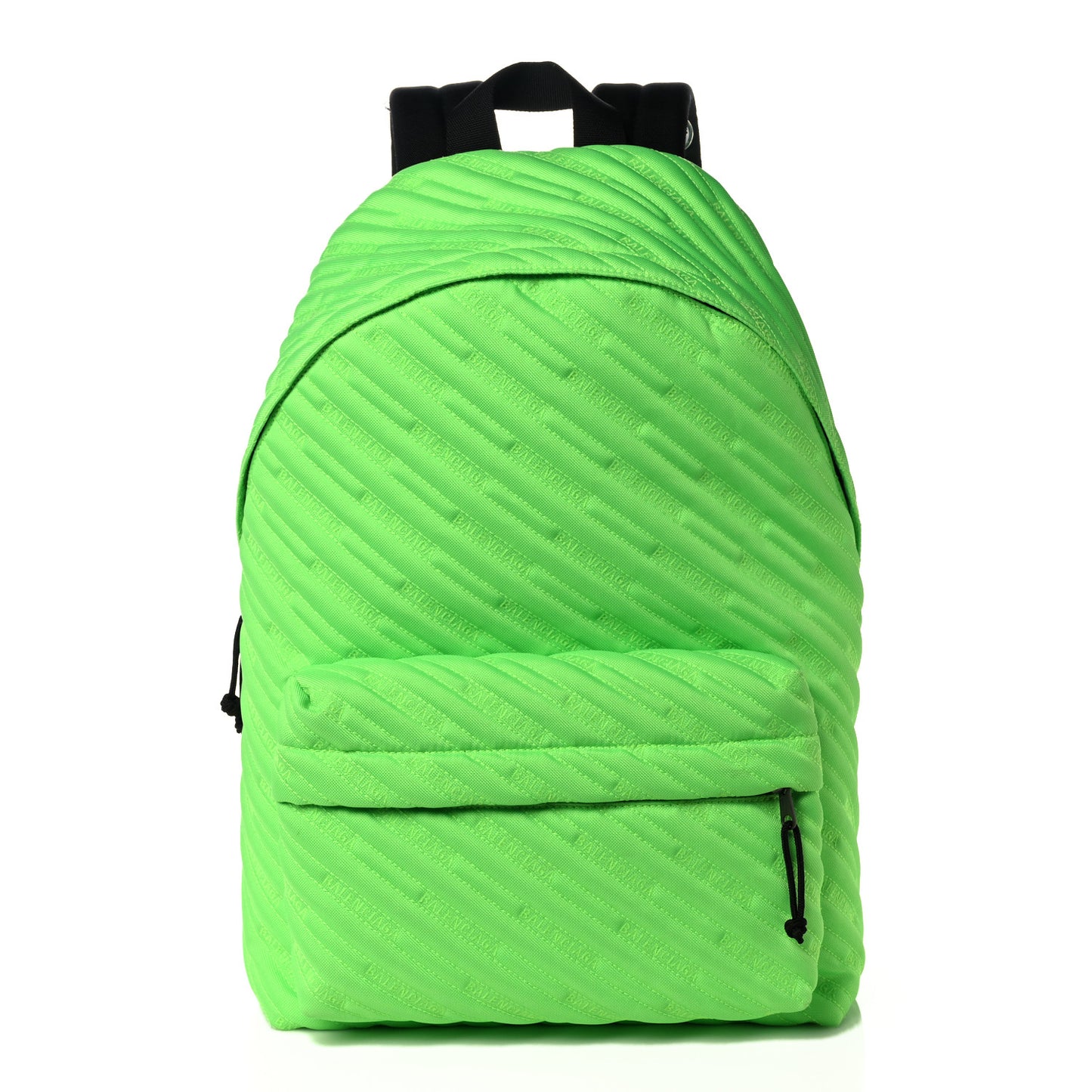 Canvas Matelasse Explorer Backpack Neon Green