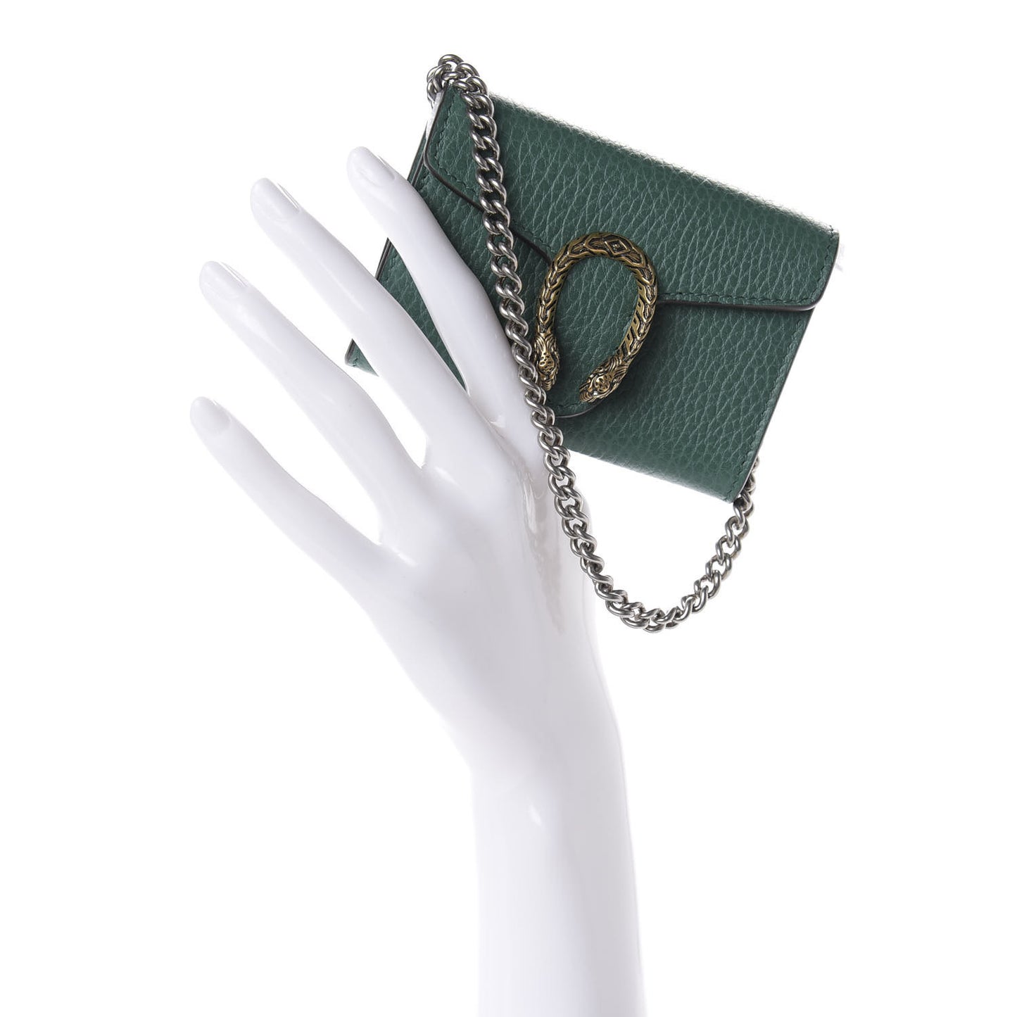 Calfskin Dionysus Coin Purse Emerald
