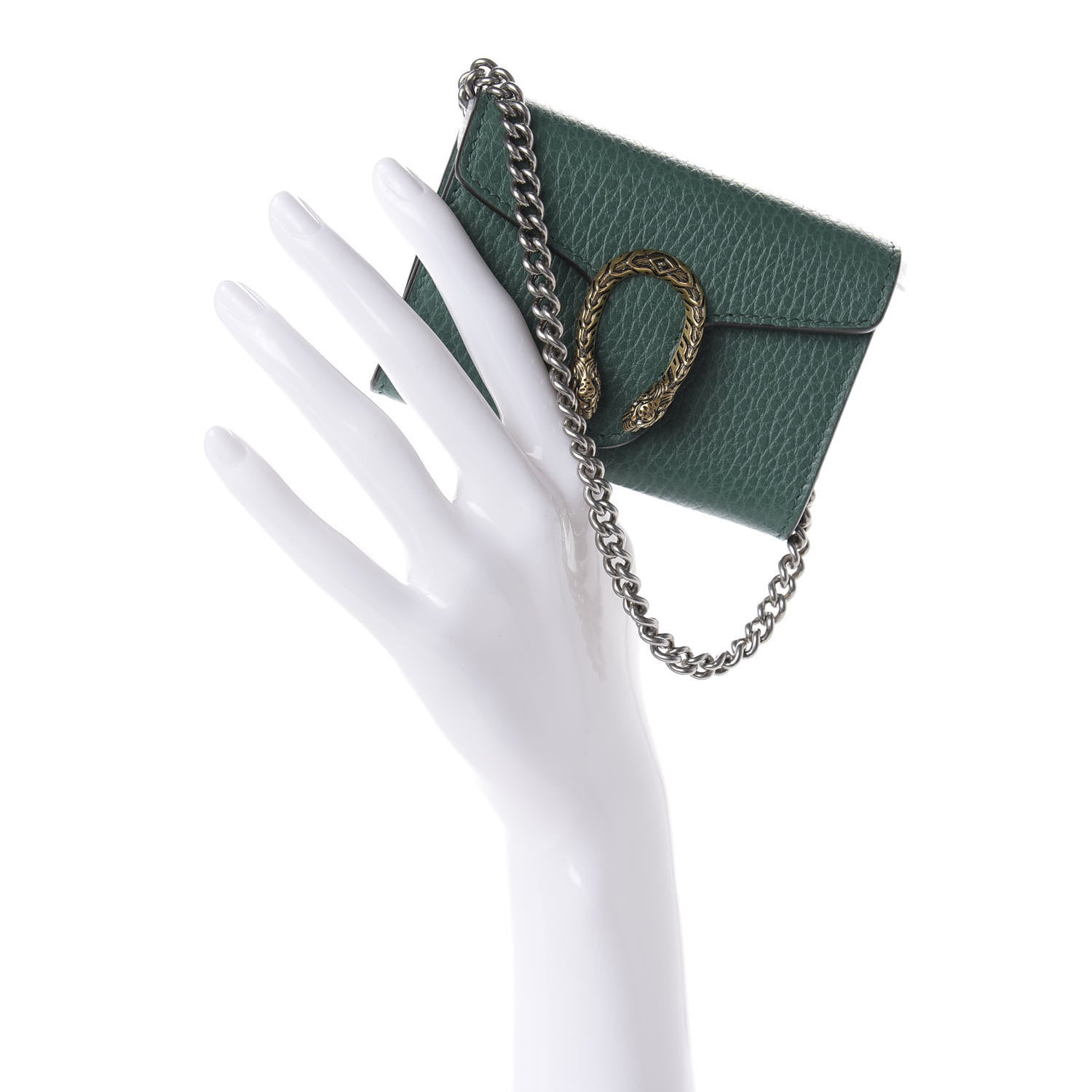 Gucci Calfskin Dionysus Coin Purse Emerald 2 of 7