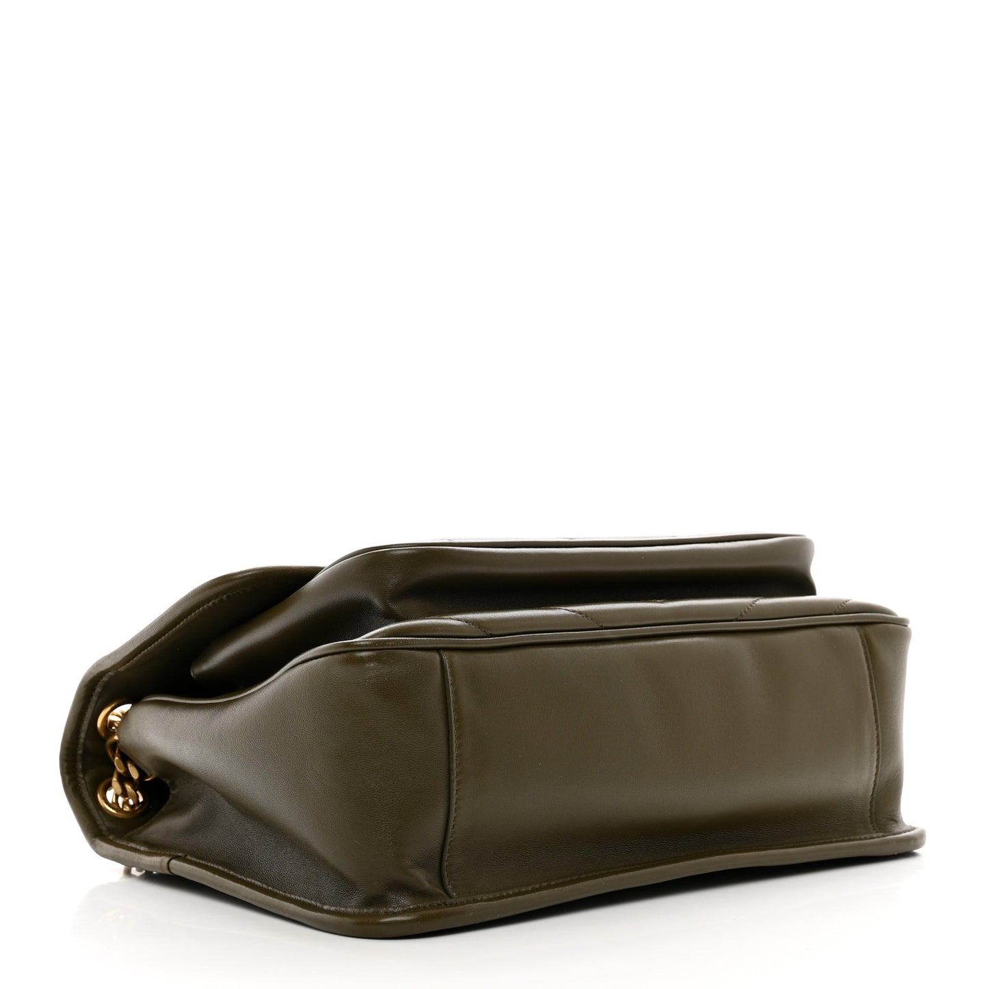 Lambskin Matelasse Monogram Medium Niki Chain Satchel Seaweed
