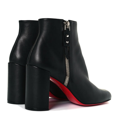 Christian Louboutin Calfskin Ziptotal 85 Ankle Boots 40 Black 4 of 9