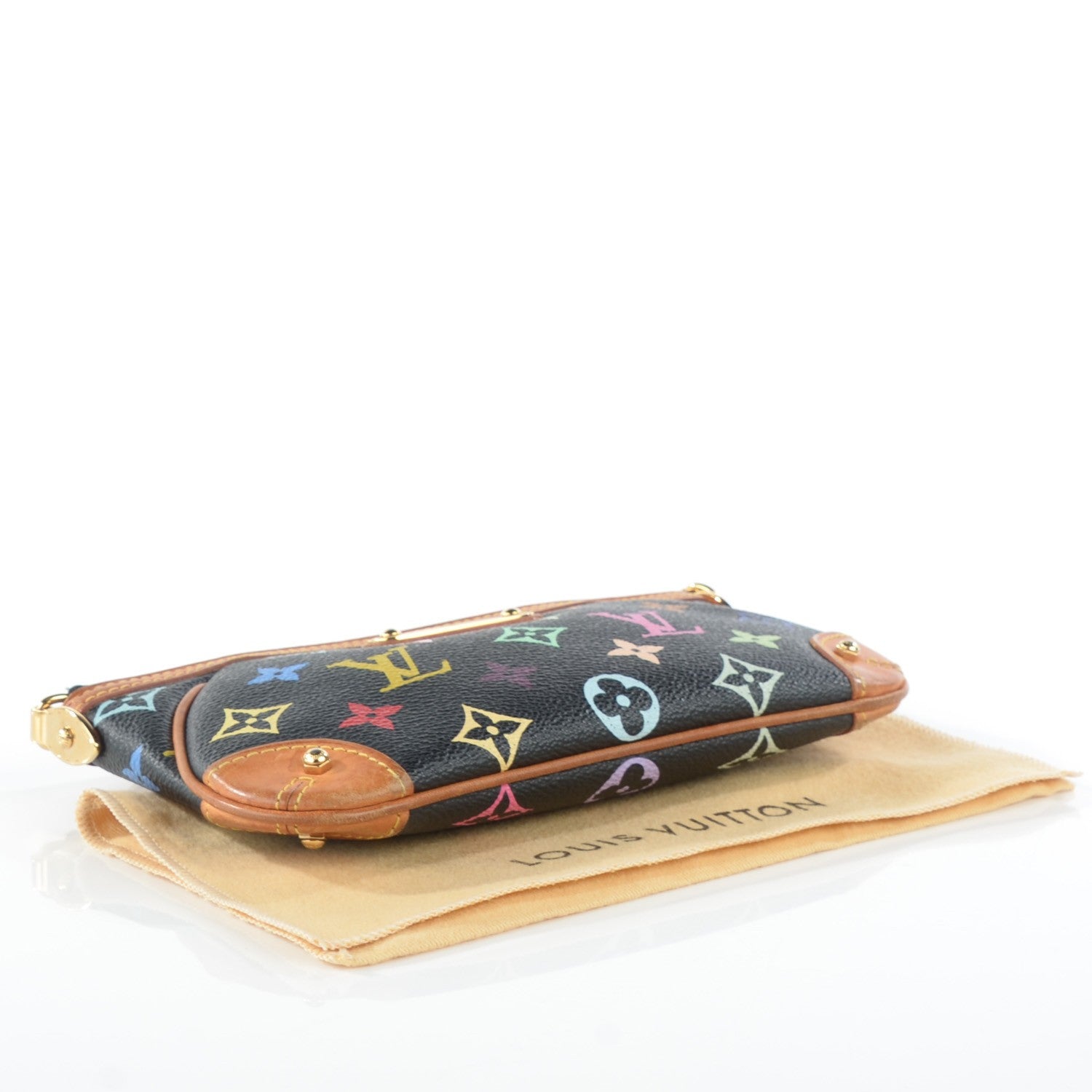 Louis Vuitton Monogram Multicolor Pochette Milla MM Black 4 of 11
