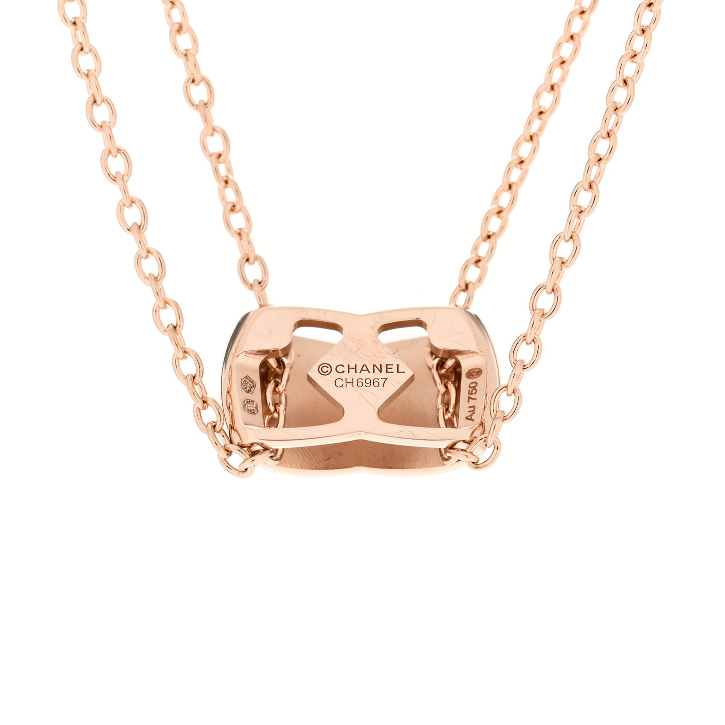 18K Beige Gold Coco Crush Pendant Necklace