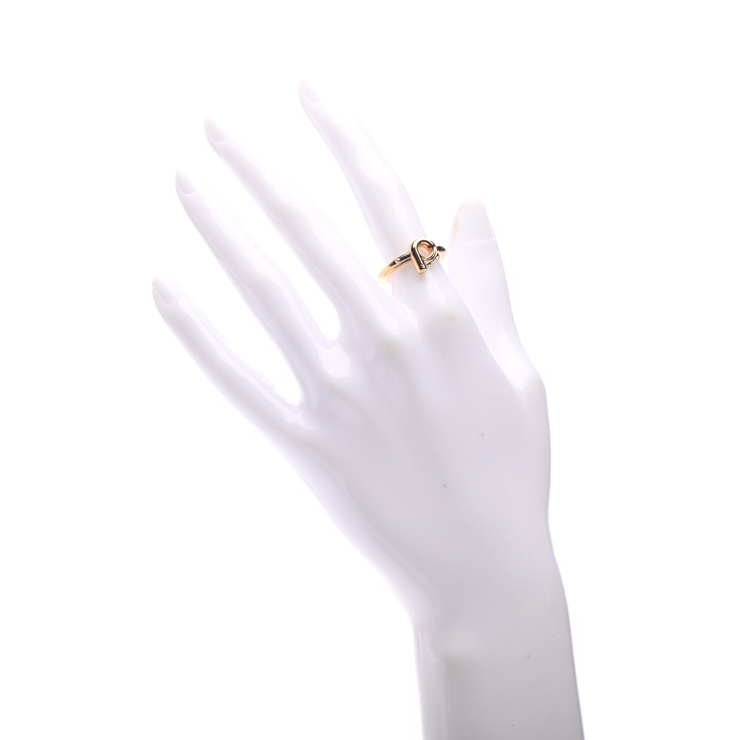 Louis Vuitton LV And Me Letter P Ring 5.5 Gold 2 of 6