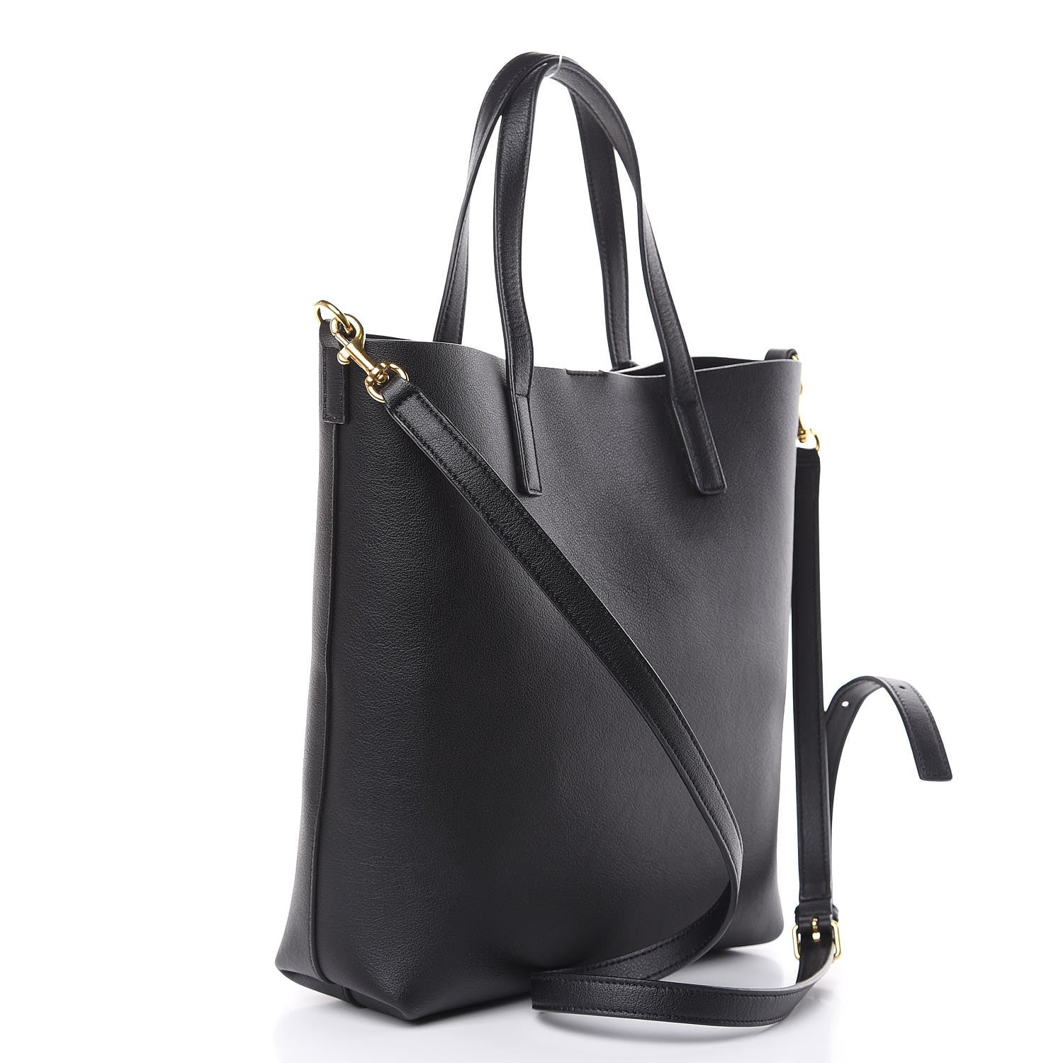 Saint Laurent Calfskin Toy Shopping Tote Black 3 of 9