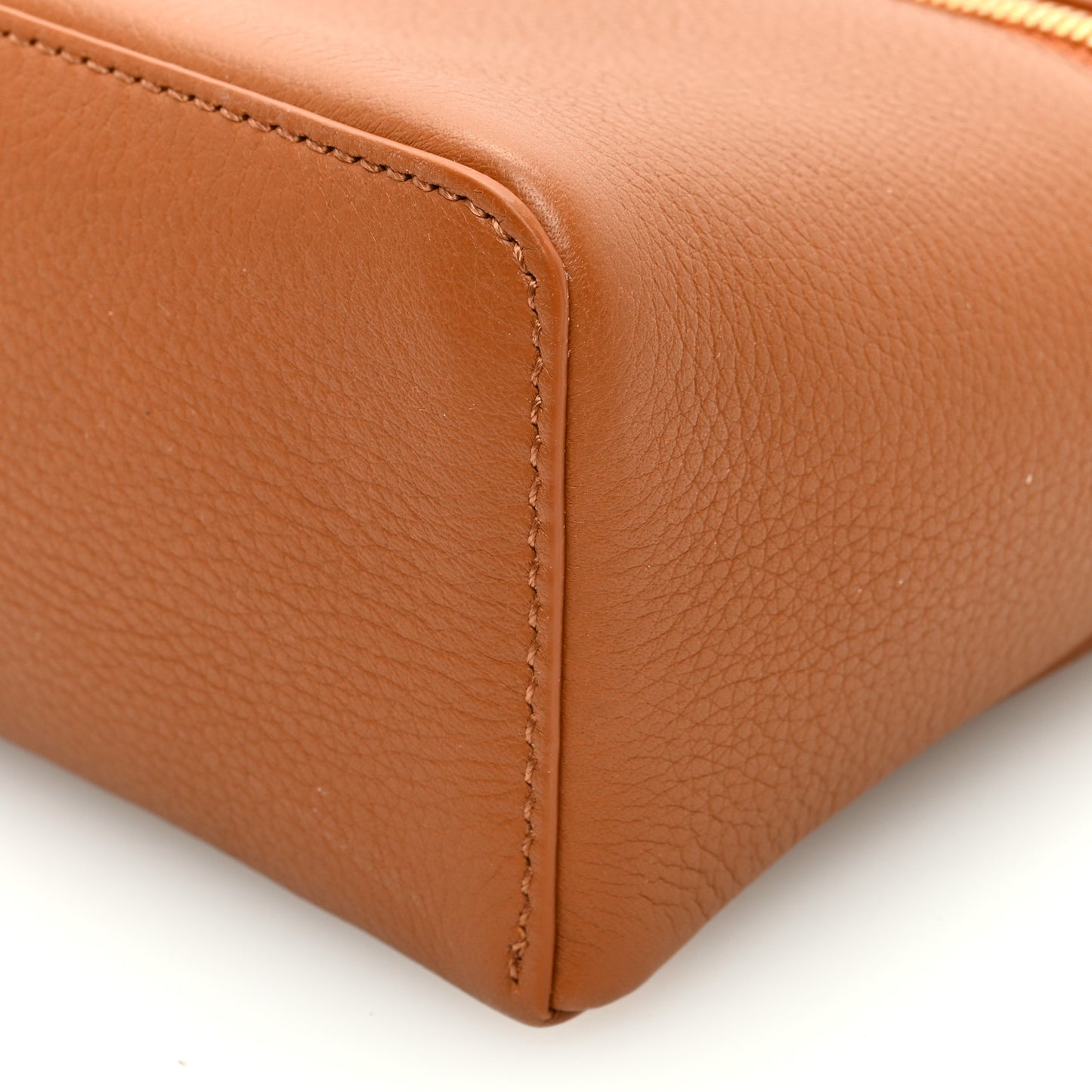 Grained Calfskin L19 Extra Pocket Pouch Warm Tan