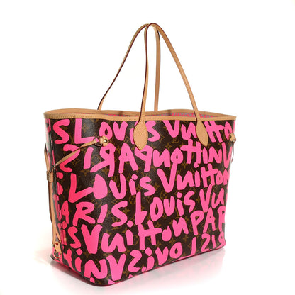 Louis Vuitton Monogram Graffiti Neverfull GM Fuchsia 3 of 7