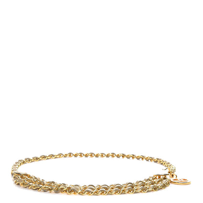 Chanel Lambskin Chain CC Medallion Belt Beige Gold 1 of 7