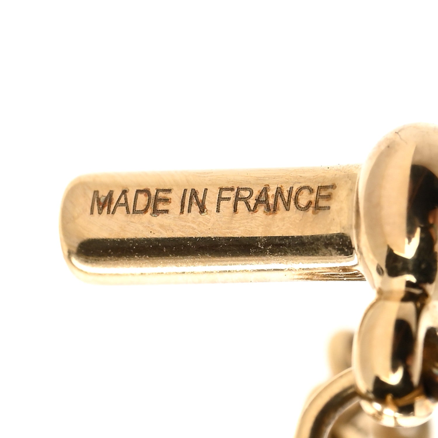 Hermes Permabrass Buffalo Horn Chaine d'Ancre Finish Pendant Necklace Dore 6 of 7