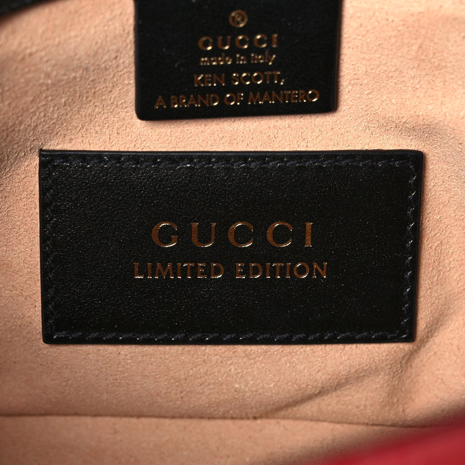Gucci X KEN SCOTT Calfskin Matelasse Floral Small GG Marmont Shoulder Bag Black 6 of 14
