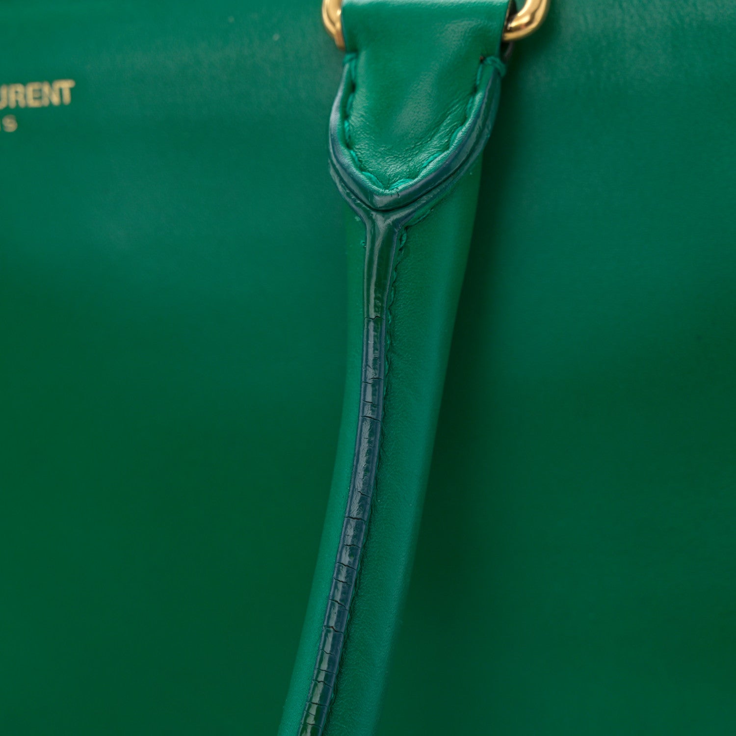 Saint Laurent Calfskin Classic Duffle 6 Green 11 of 18