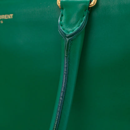 Saint Laurent Calfskin Classic Duffle 6 Green 11 of 18